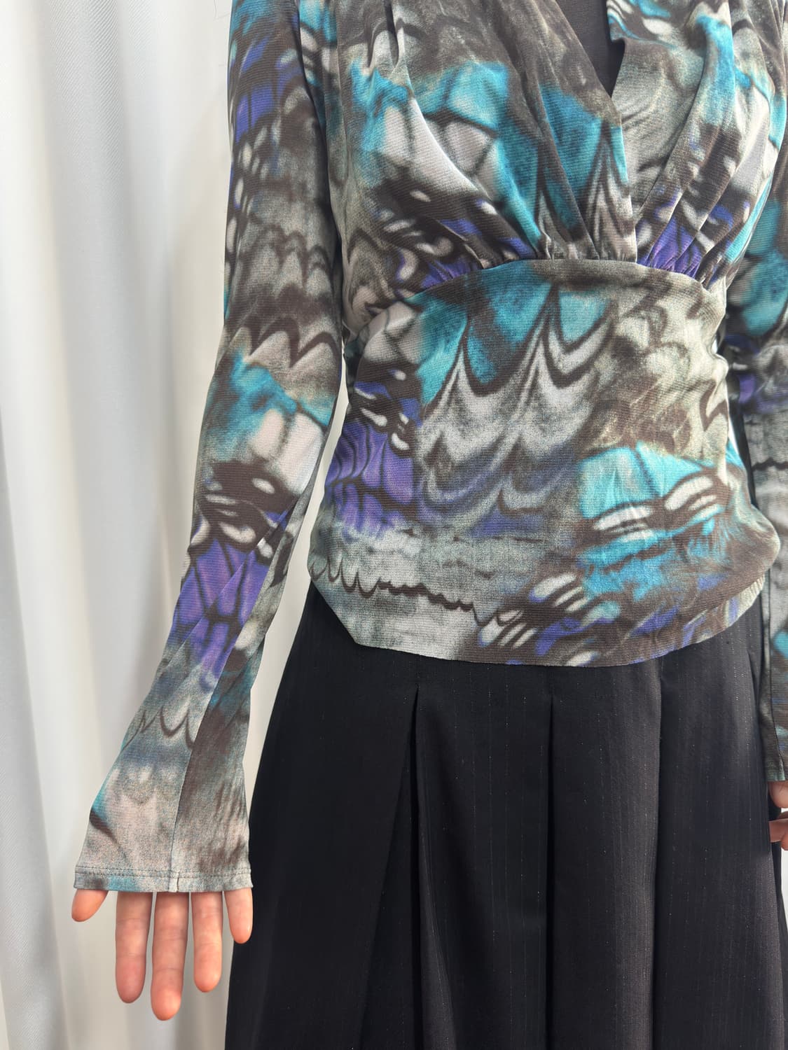 hiroko koshino design mesh top 상품이미지5