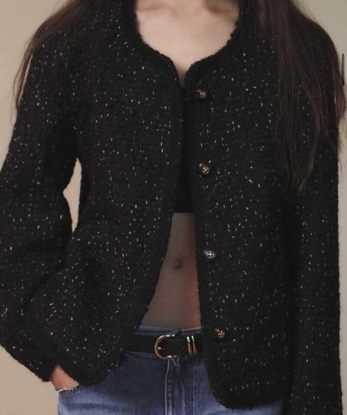 아우어솔티 클래식 트위드 자켓 상품이미지2