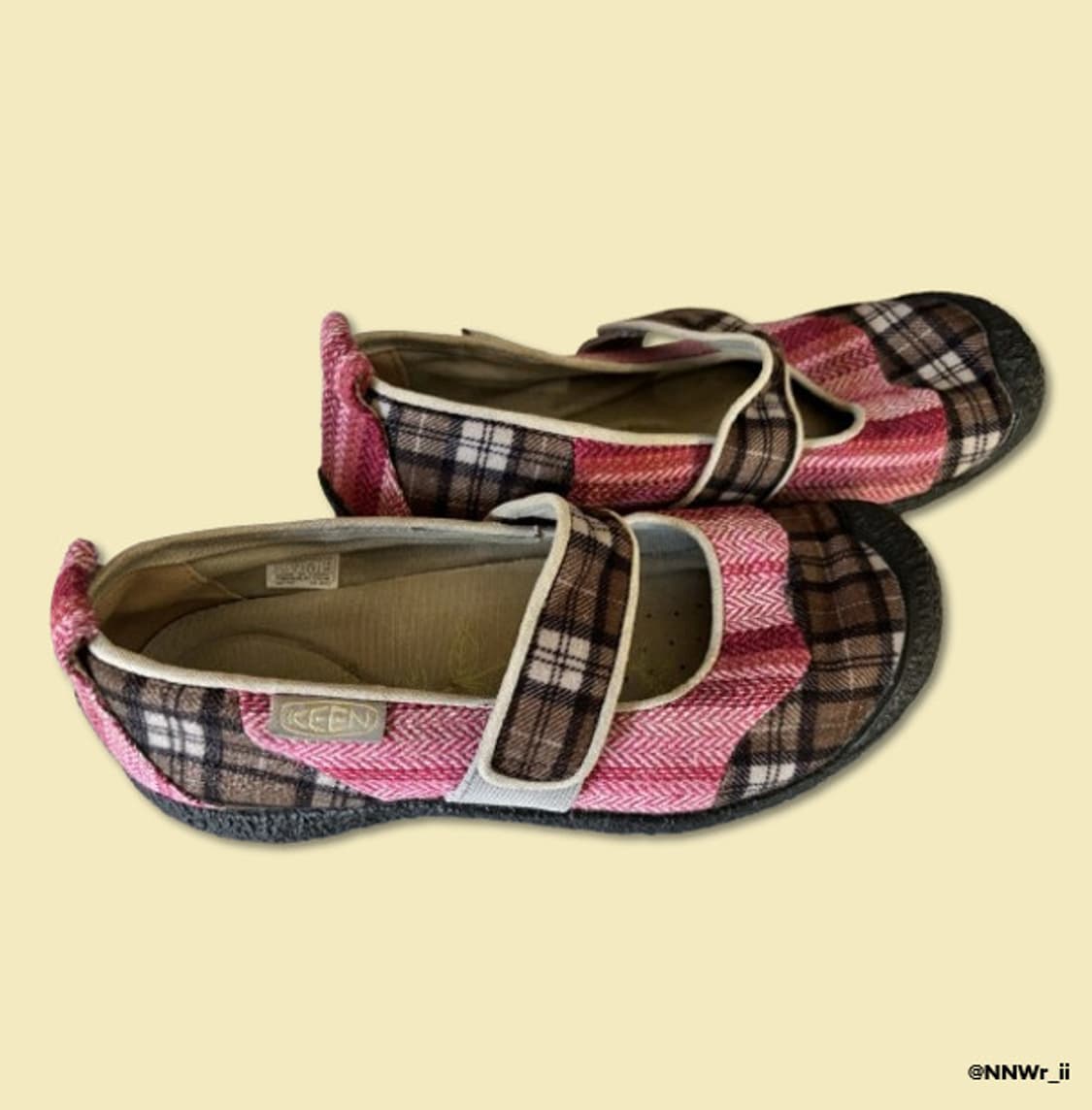 KEEN MARY JANE PINK CHECK 상품이미지2