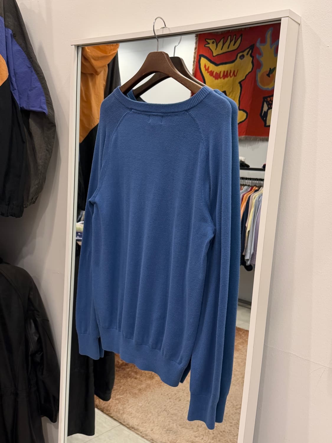 00s L.L.Bean 엘엘빈 피마 코튼 브이넥 니트 상품이미지5