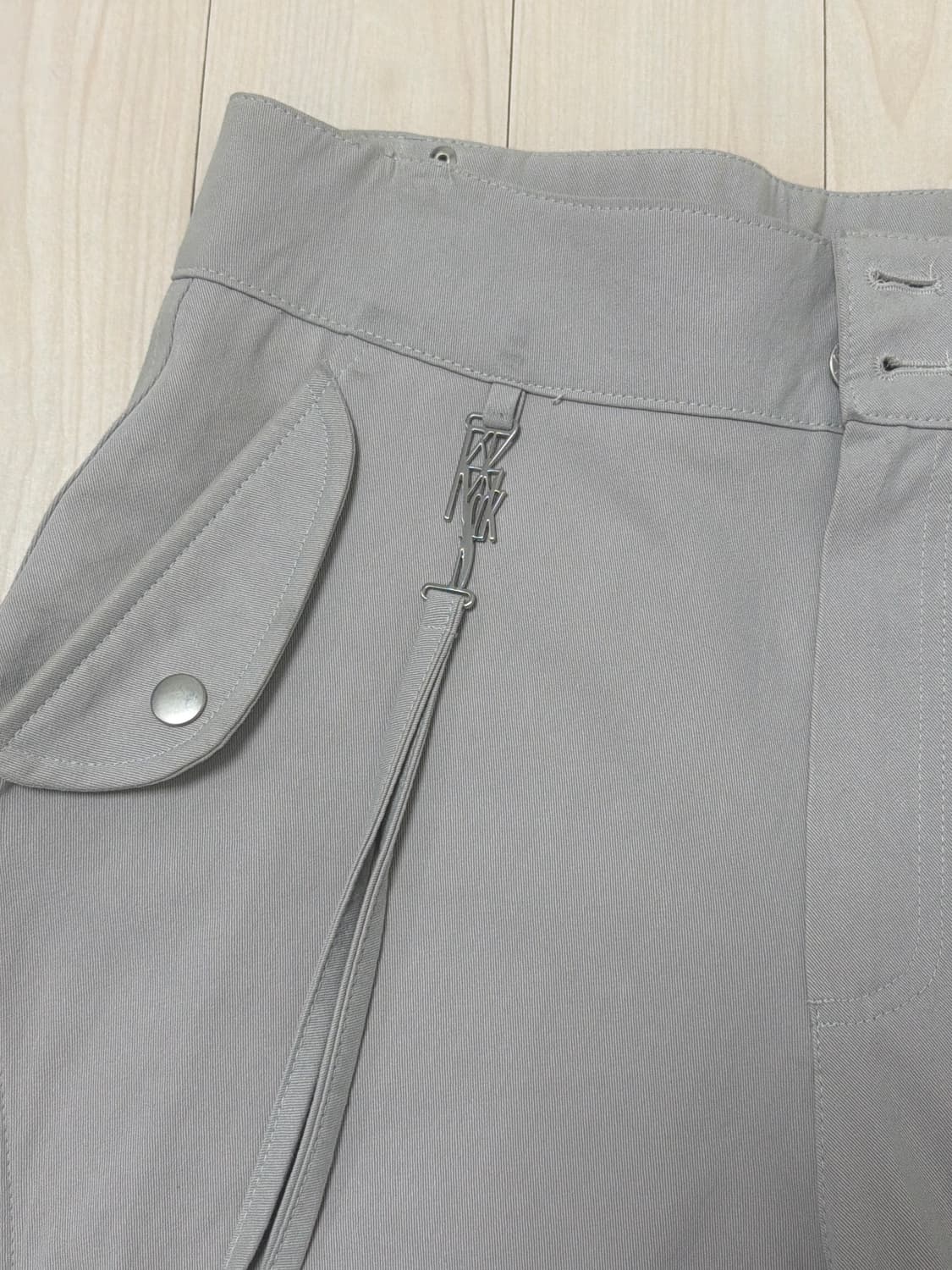 카시코 미드라이즈 카고 팬츠 베이지M 상품이미지3