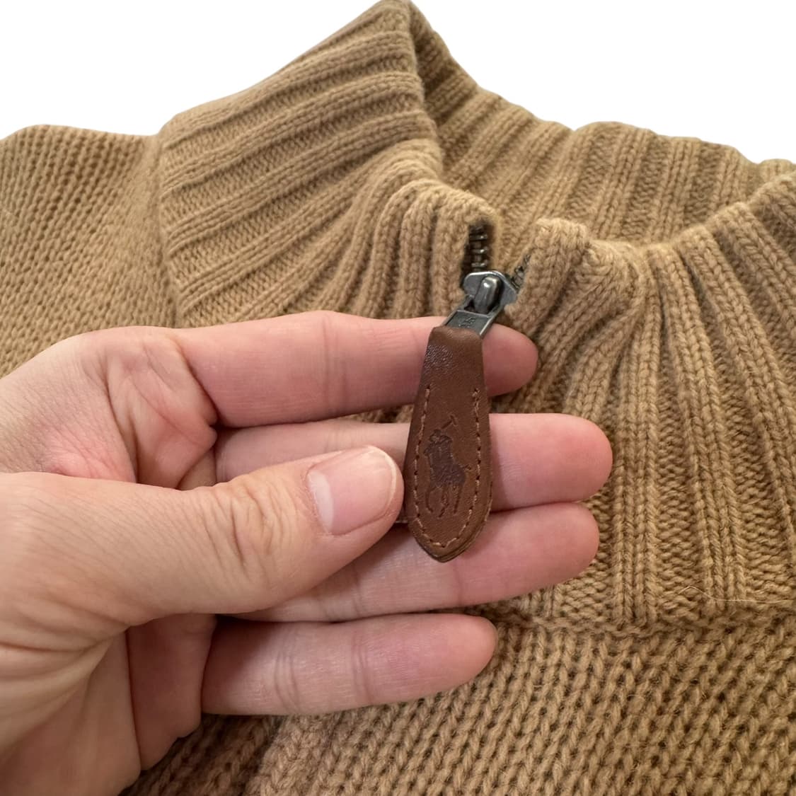 폴로 랄프로렌 카멜 니트집업 상품이미지3