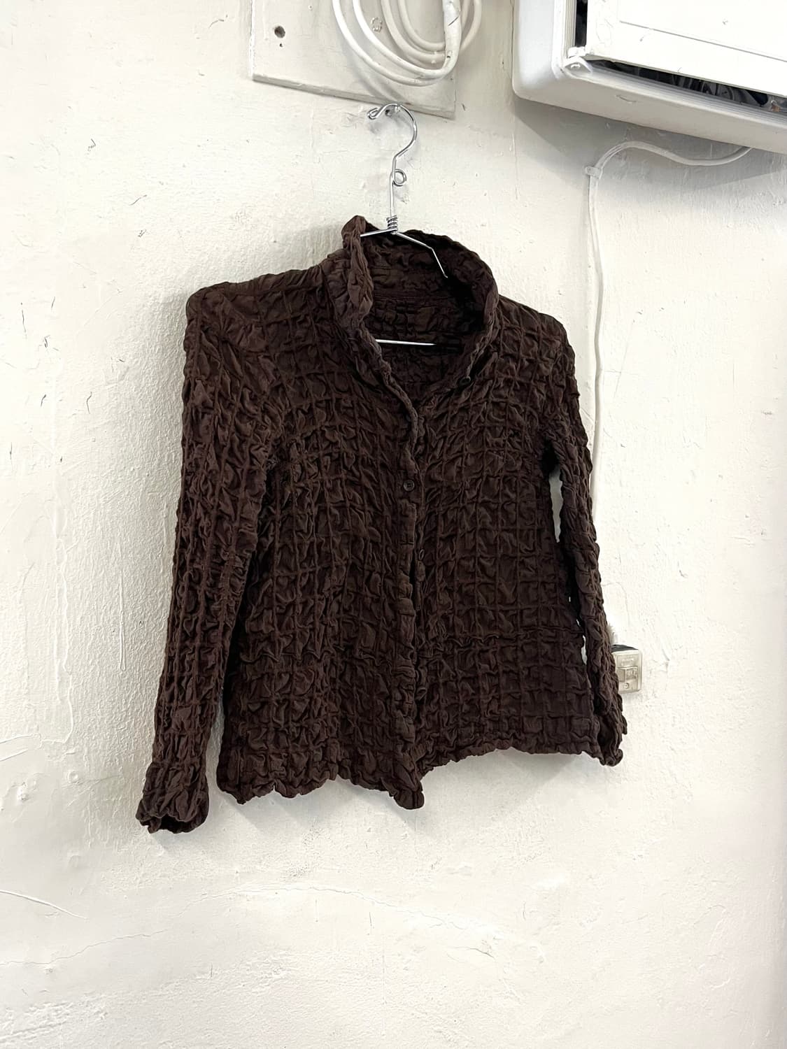 이세이미야케 HAAT 실크 울 링클 자켓 상품이미지3