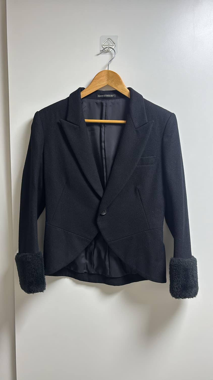 요지야마모토 y's 퍼 블레이저 자켓 2사이즈 상품이미지1