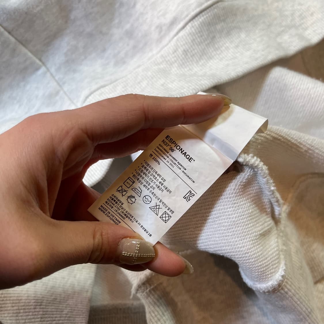 에스피오나지 스몰로고 후드티 상품이미지4