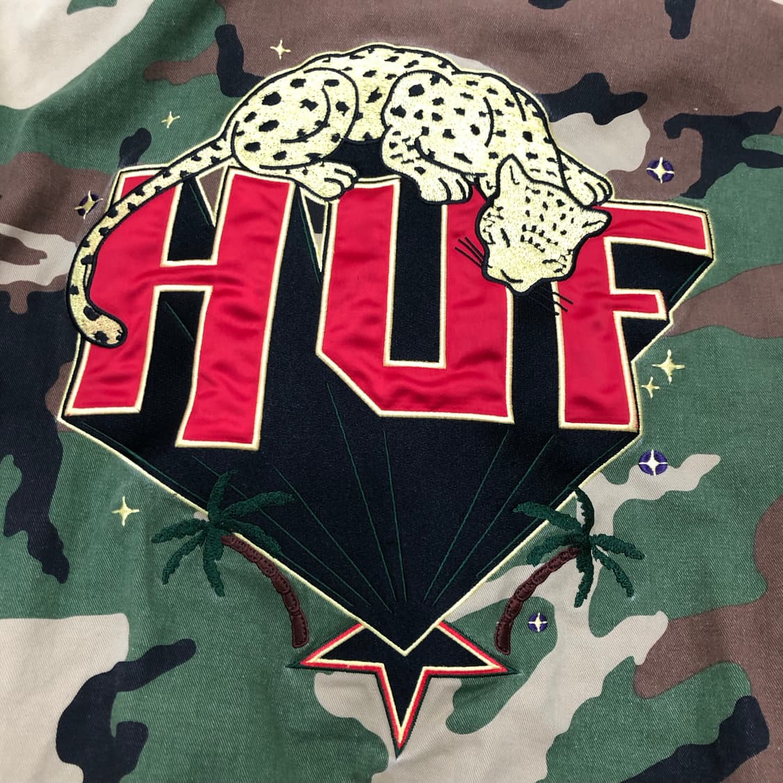 허프 huf 카모 밀리터리 자수 자켓 M 상품이미지7