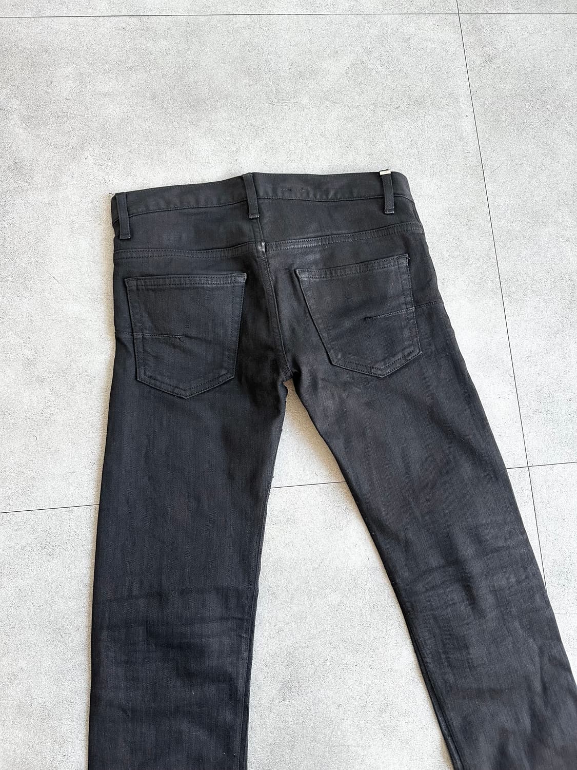 디올 옴므 07fw 블랙 왁스코팅진 상품이미지4