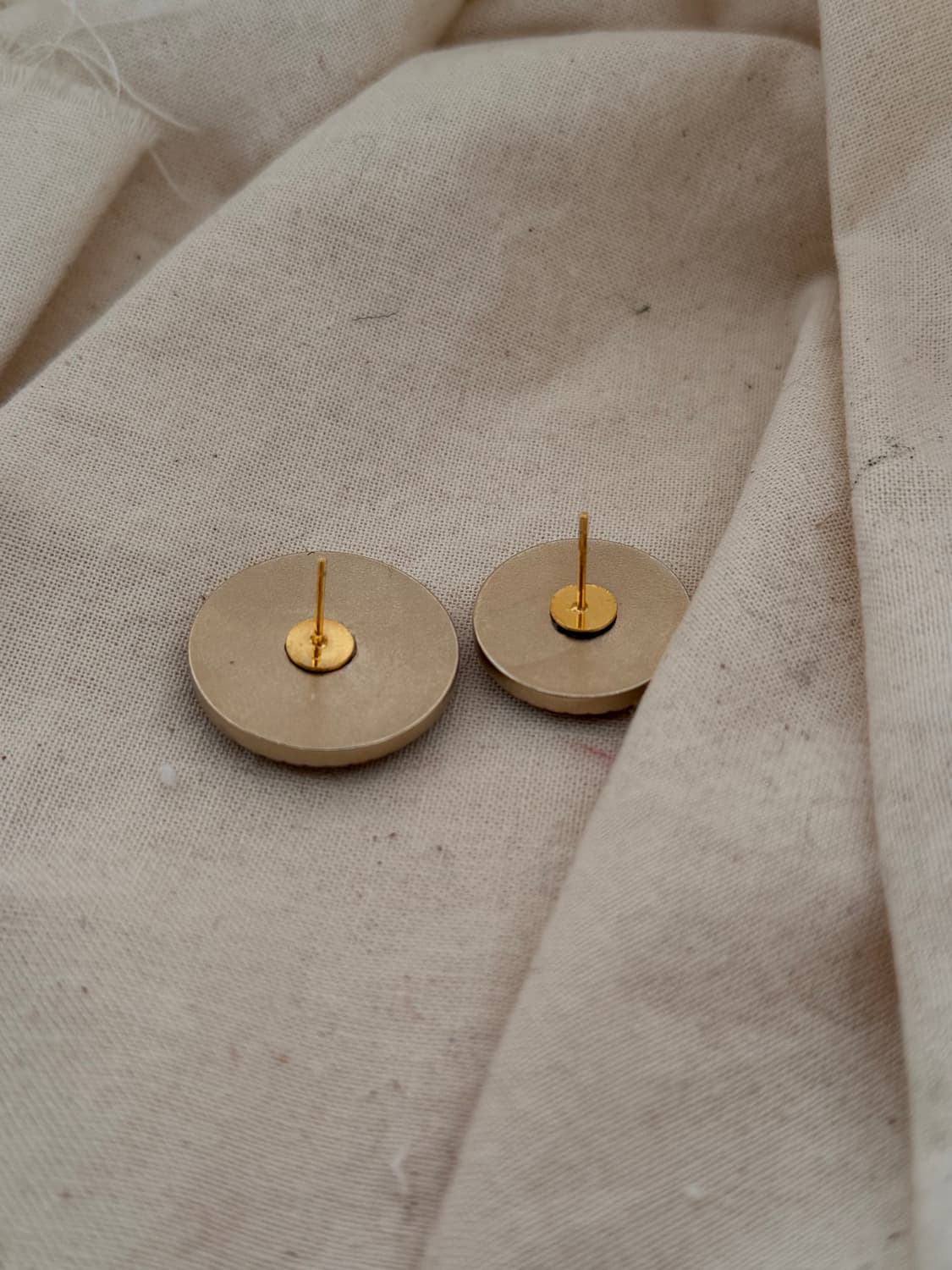 2020c / 샤넬 정품 버튼 리싸이클 이어링 귀걸이 상품이미지4