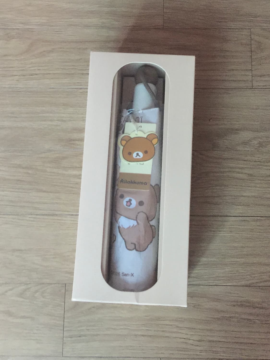 코구마 리락쿠마 산엑스 3단 자동 우산 코리락쿠마 키이로리토리  상품이미지1