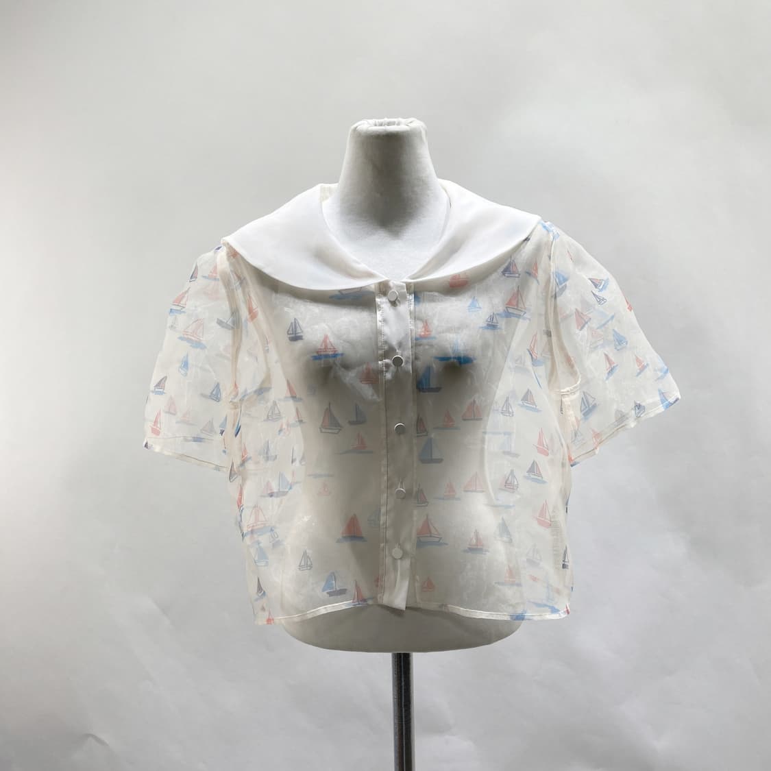 잇미샤 2022 오간자 프린트 블라우스 66  상품이미지1