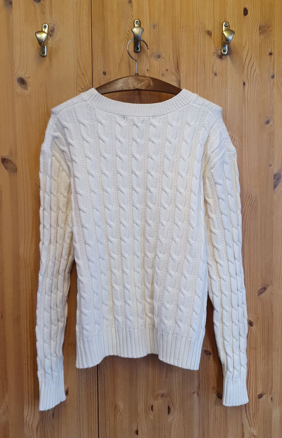 (새상품)77.랄프로렌 꽈배기 크롭니트  상품이미지2