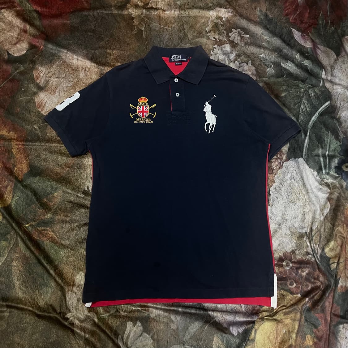 폴로 랄프로렌 빈티지 잉글랜드 빅포니로고 반팔카라티 L 상품이미지1
