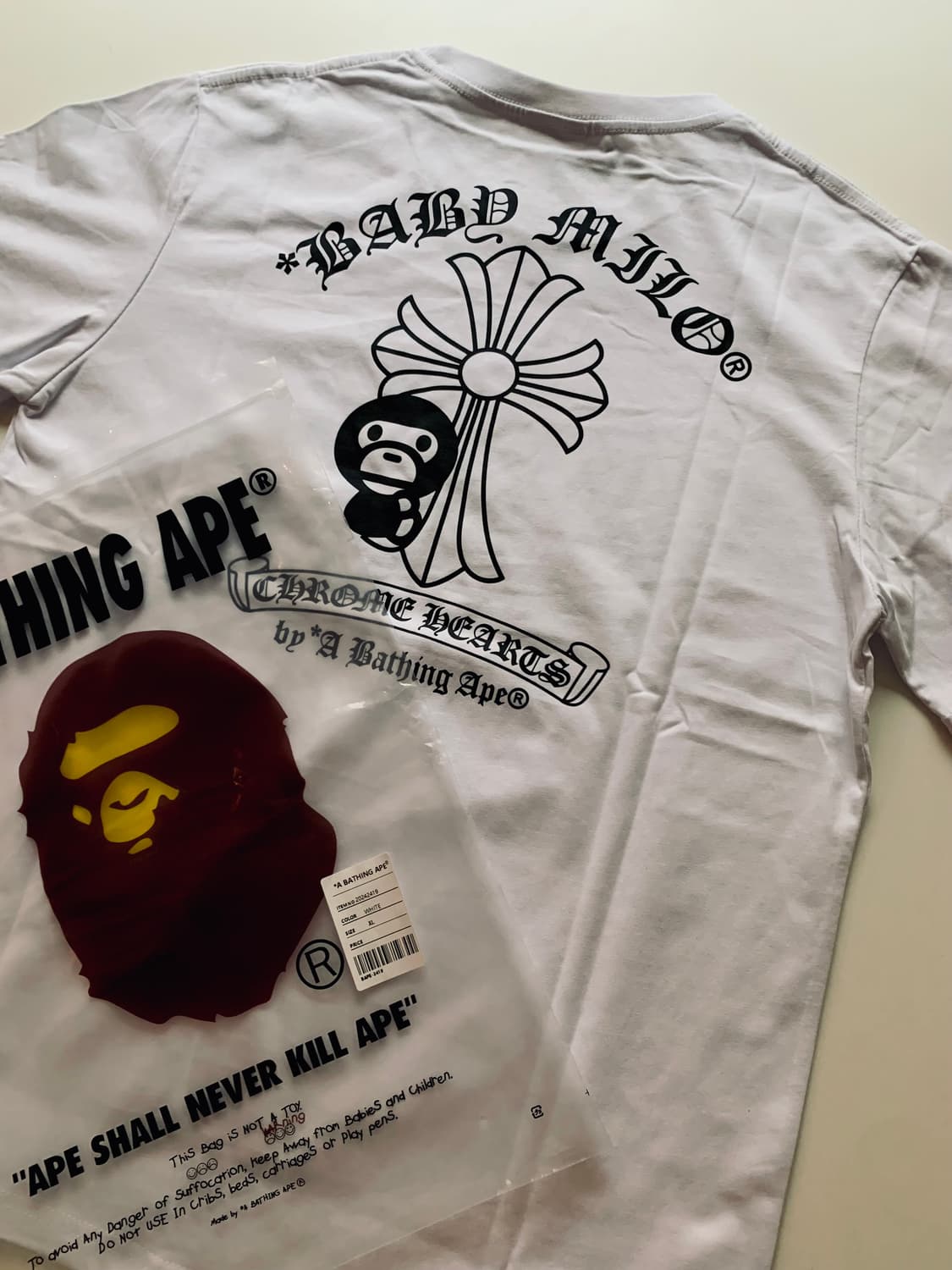 BAPE 크롬하츠 반팔 티 상품이미지2