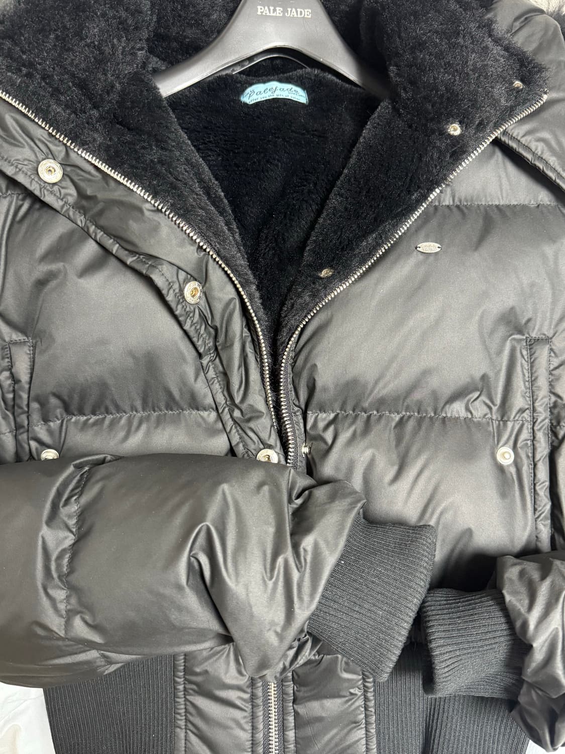 [실사O] 페일제이드 소프트 퍼 후디드 푸퍼 자켓 블랙 상품이미지1