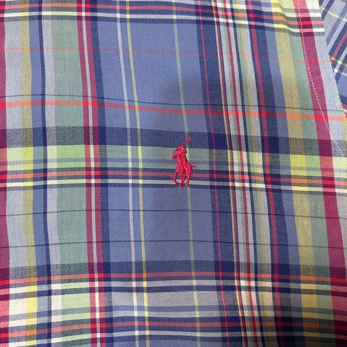 [M] 폴로 랄프로렌 인도 마드라스 체크 반팔 셔츠 상품이미지2