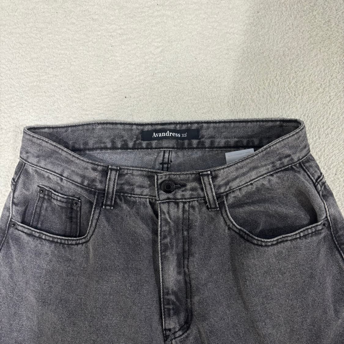 XS 어반드레스 흑청 카고 데님 팬츠 1210-2 상품이미지3