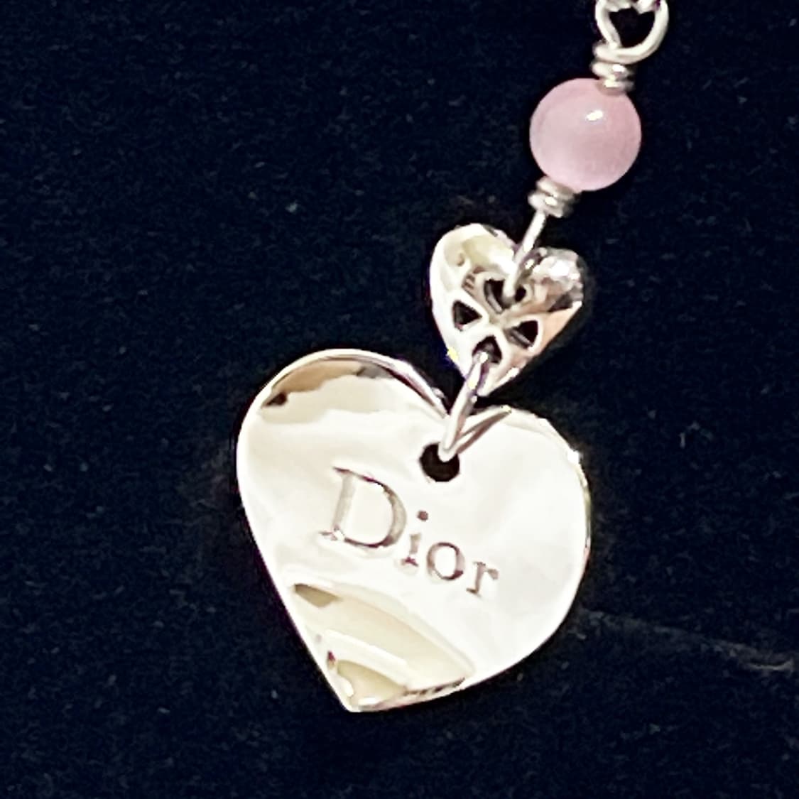 빈티지 ) dior 디올 비즈하트참 네크리스 상품이미지7
