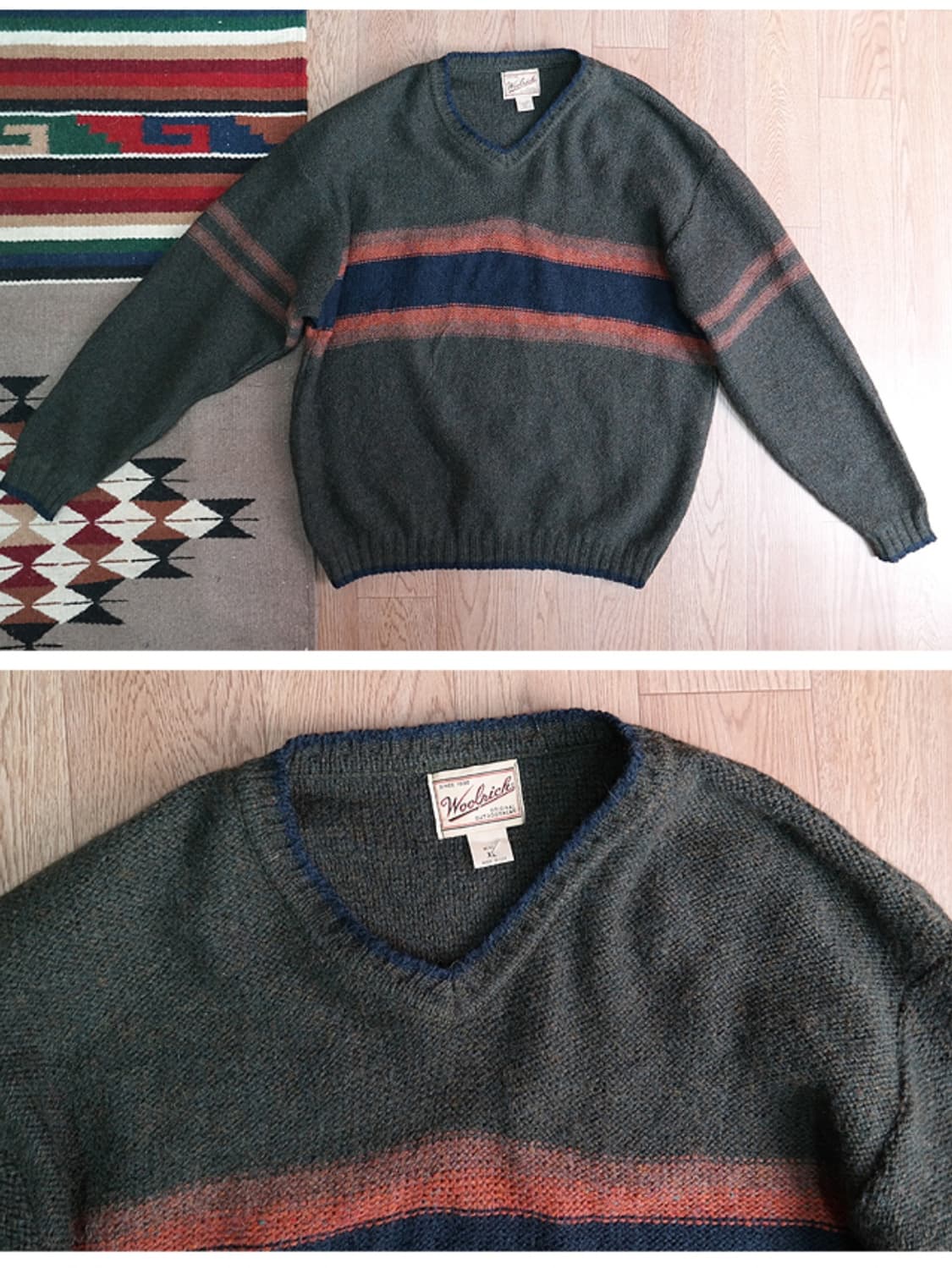 미국산 90s 울리치 빈티지 울 스웨터 빅사이즈 상품이미지4