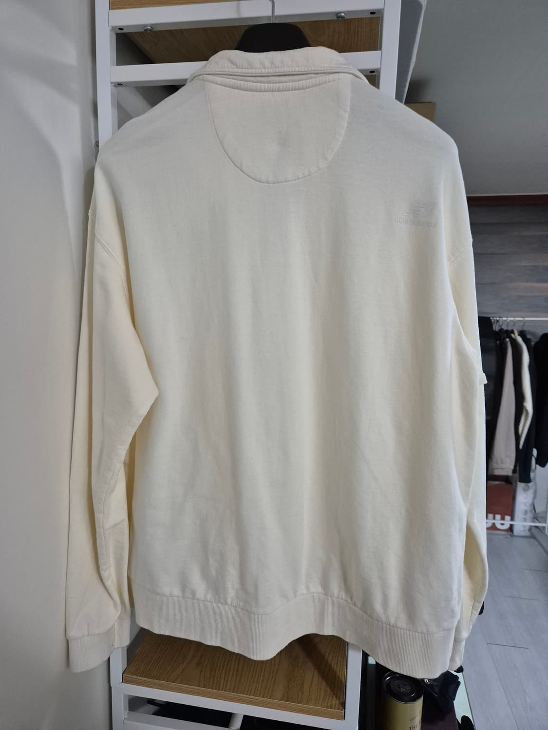 뉴발란스 스누피 하프집업 맨투맨 XL 아이보리 상품이미지3