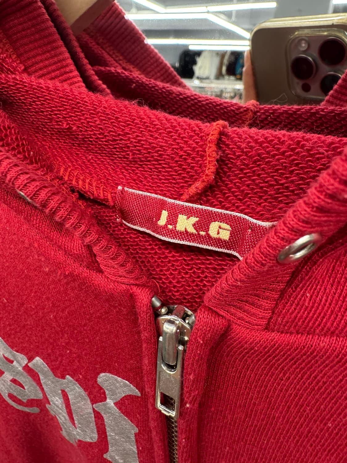 J.K.G 빈티지 여성 나시 후드집업 상품이미지3