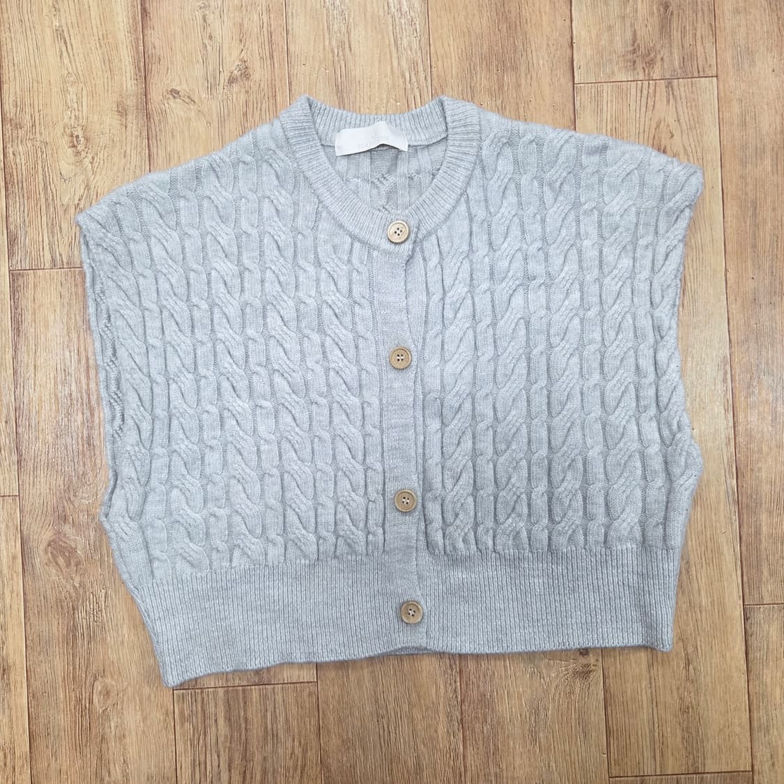 블랑듀(BLANC DEW) 케이블 베스트가디건 프리사이즈 새상품 상품이미지1