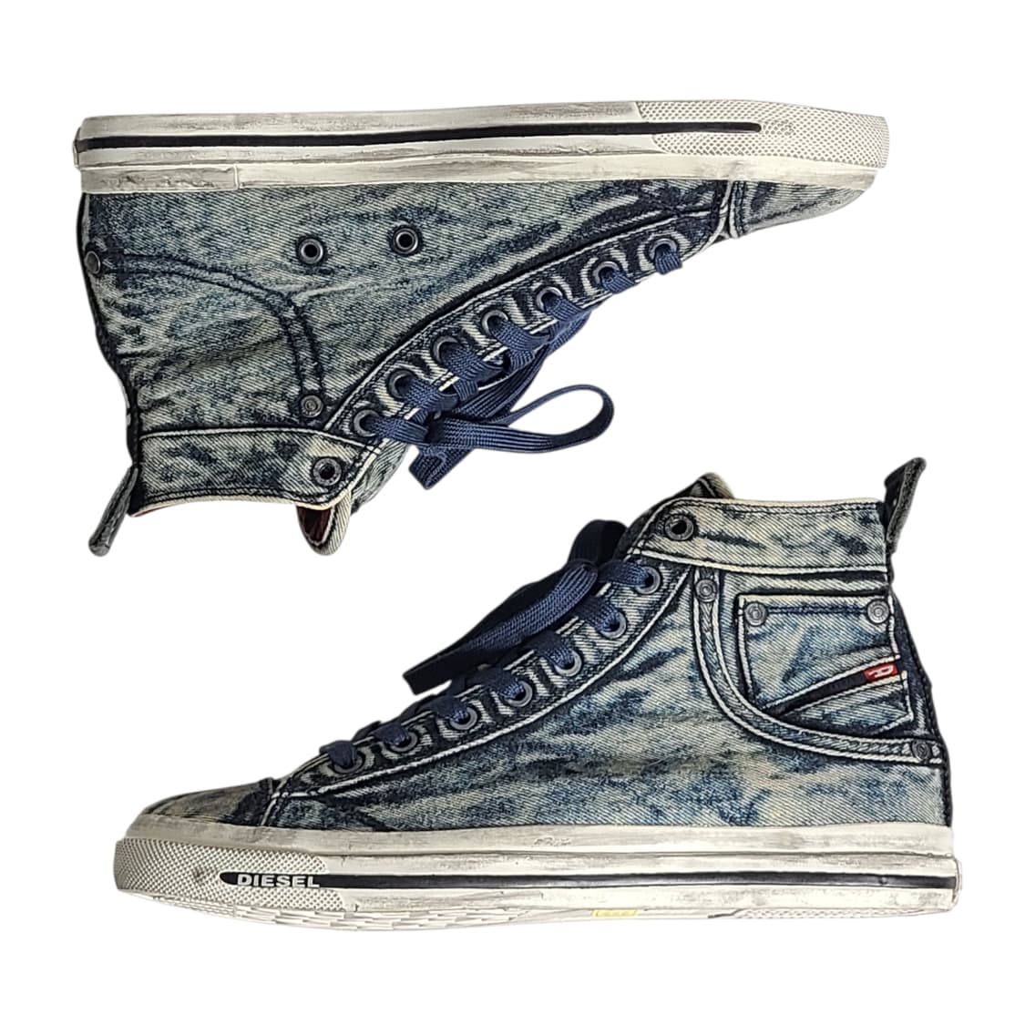 270) DIESEL 디젤 Exposure Stripe 데님 하이탑 상품이미지8