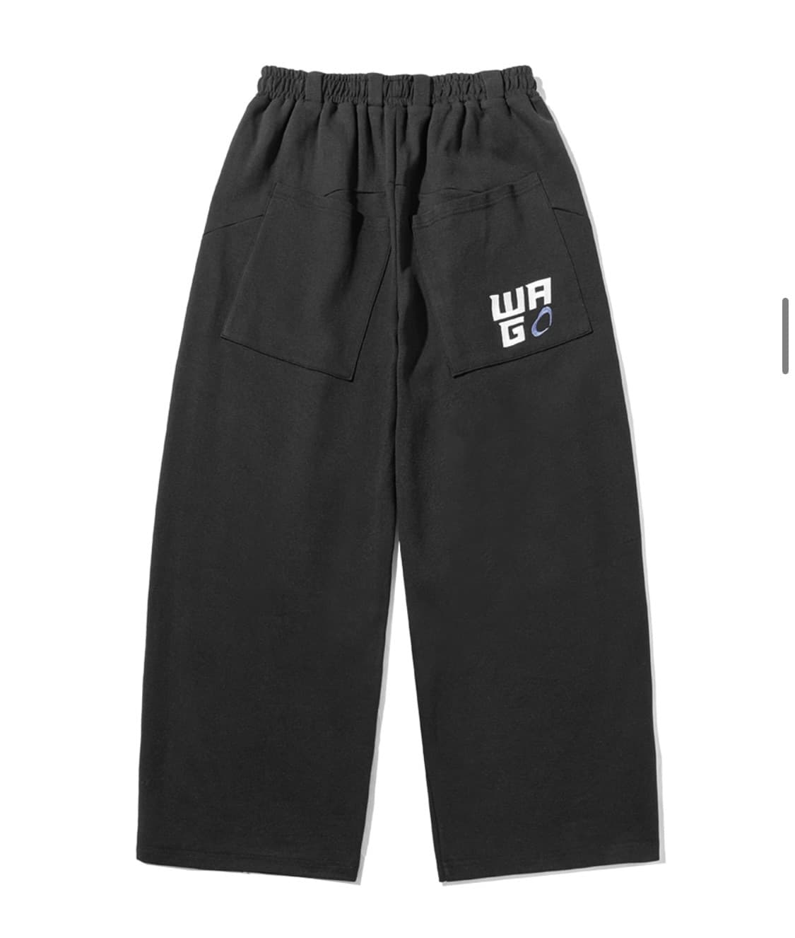 스컬리웩 메가 벌룬핏 커브드 배기 트레이닝 팬츠 블랙 상품이미지2