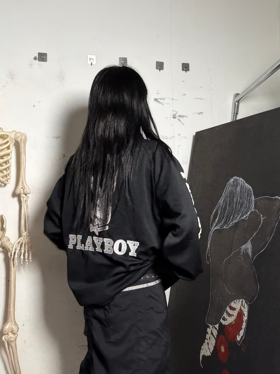 JPN 플레이보이 빅로고 오버핏 져지 상품이미지4