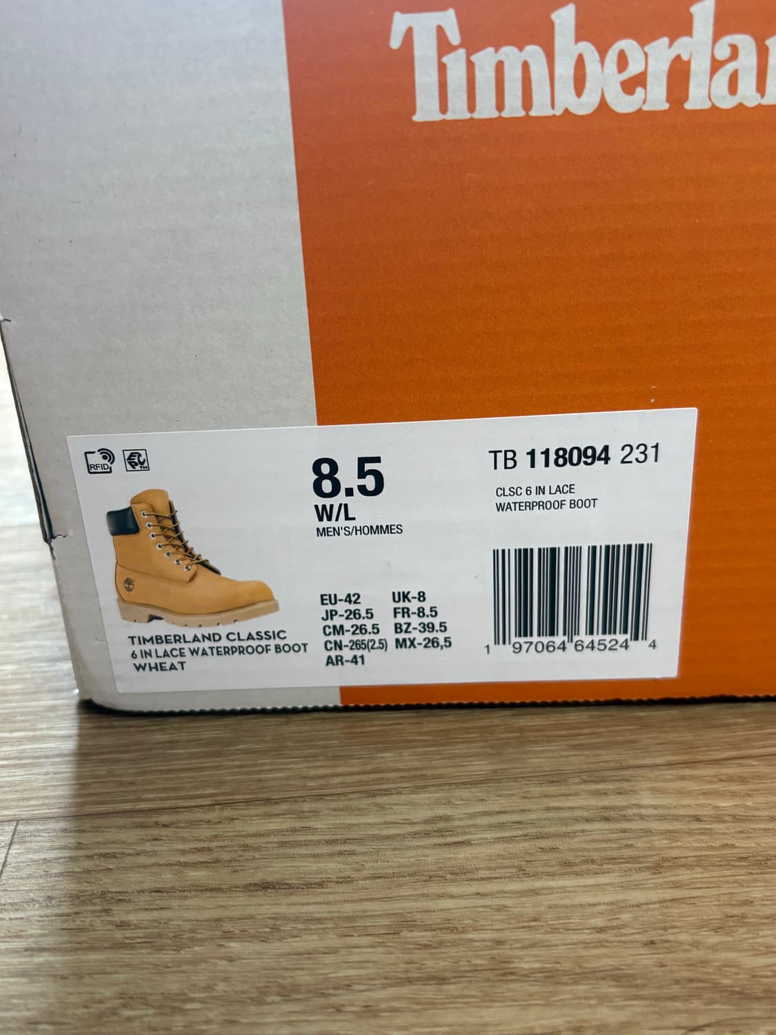 팀버랜드 6인치 워터프루프 부츠 265mm 상품이미지7