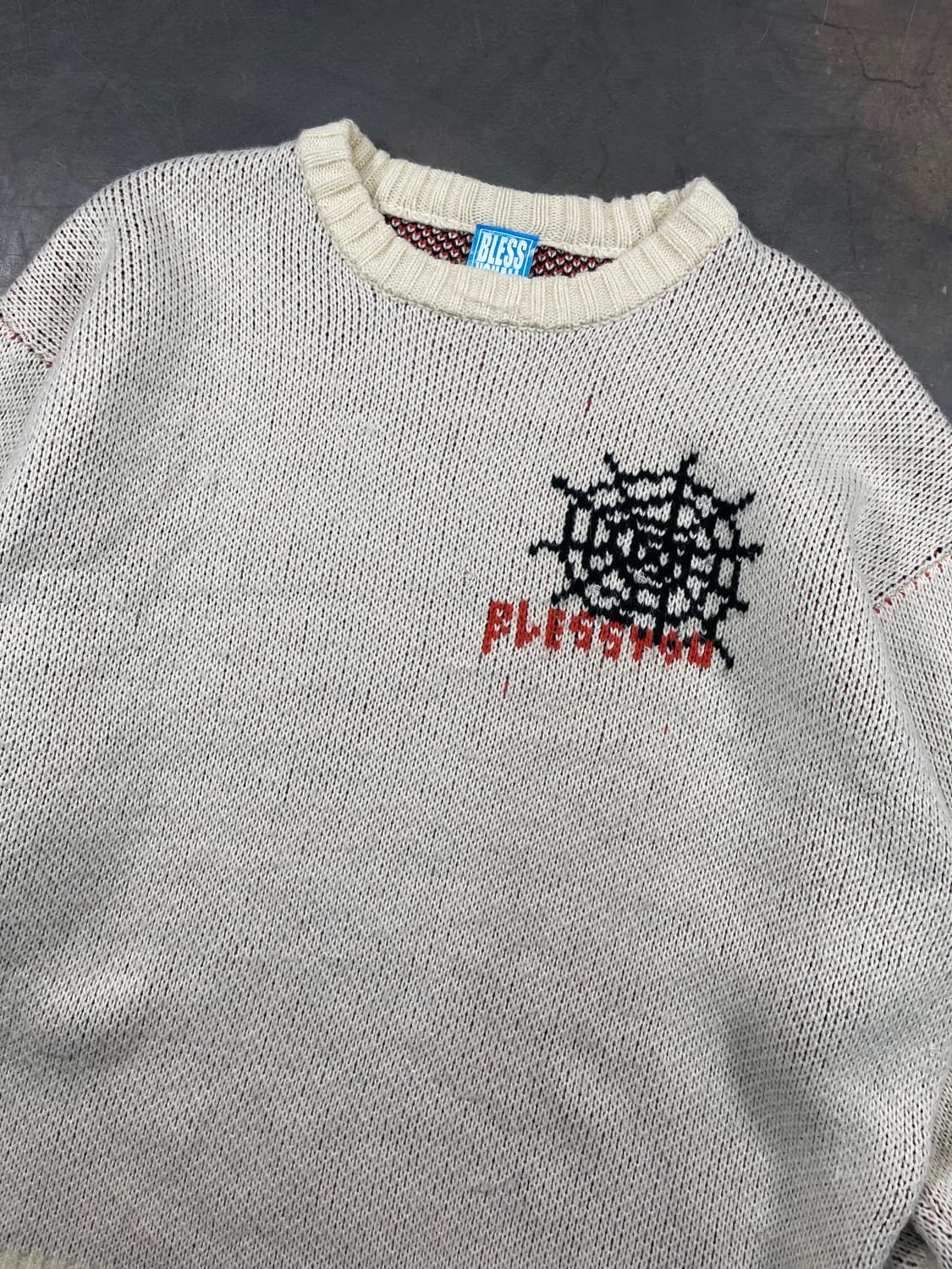 재팬 빈티지 스파이더 웹 헤비 니트 상품이미지4