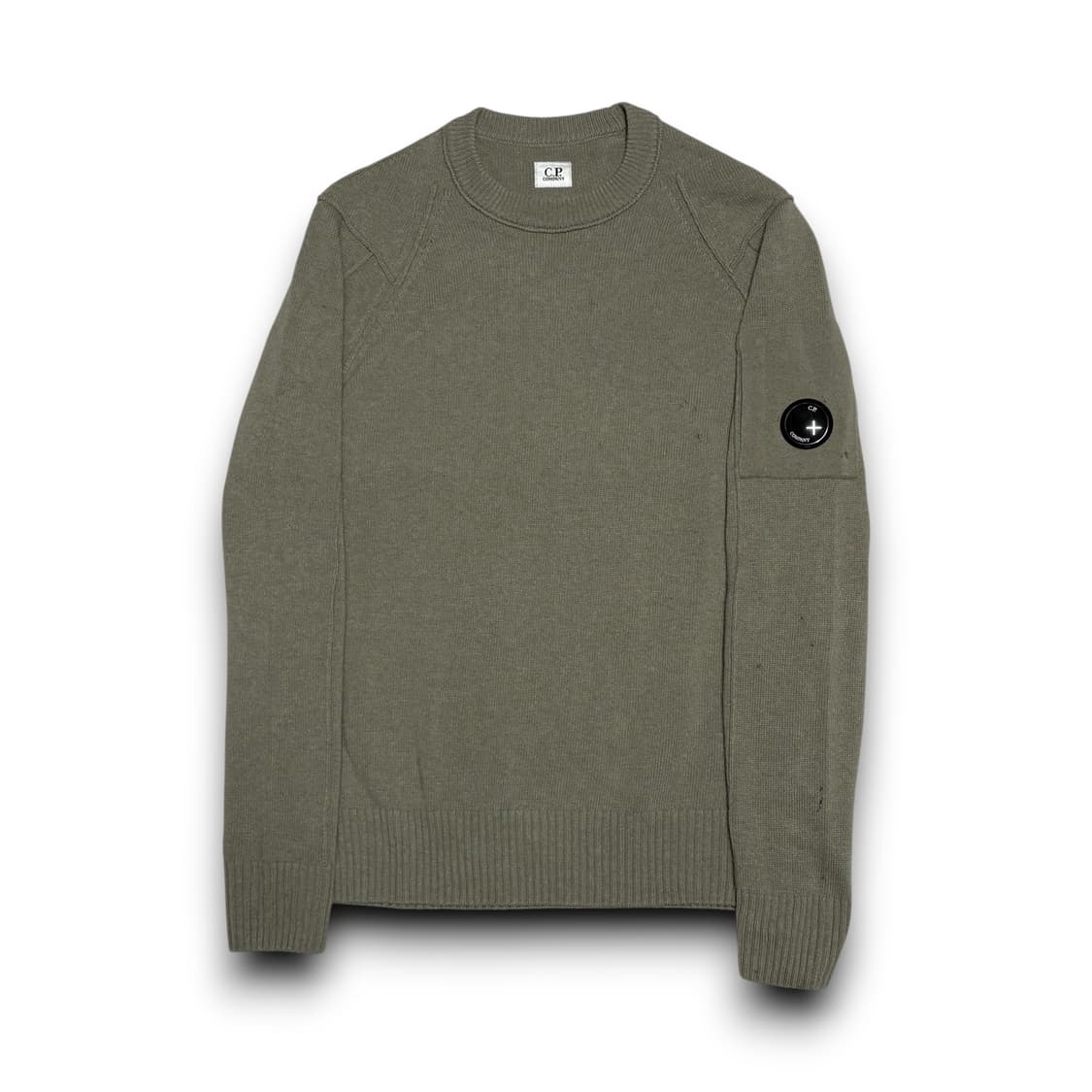 C.P. Company 정품 화이트 멜란지 울 크루넥 니트 상품이미지1