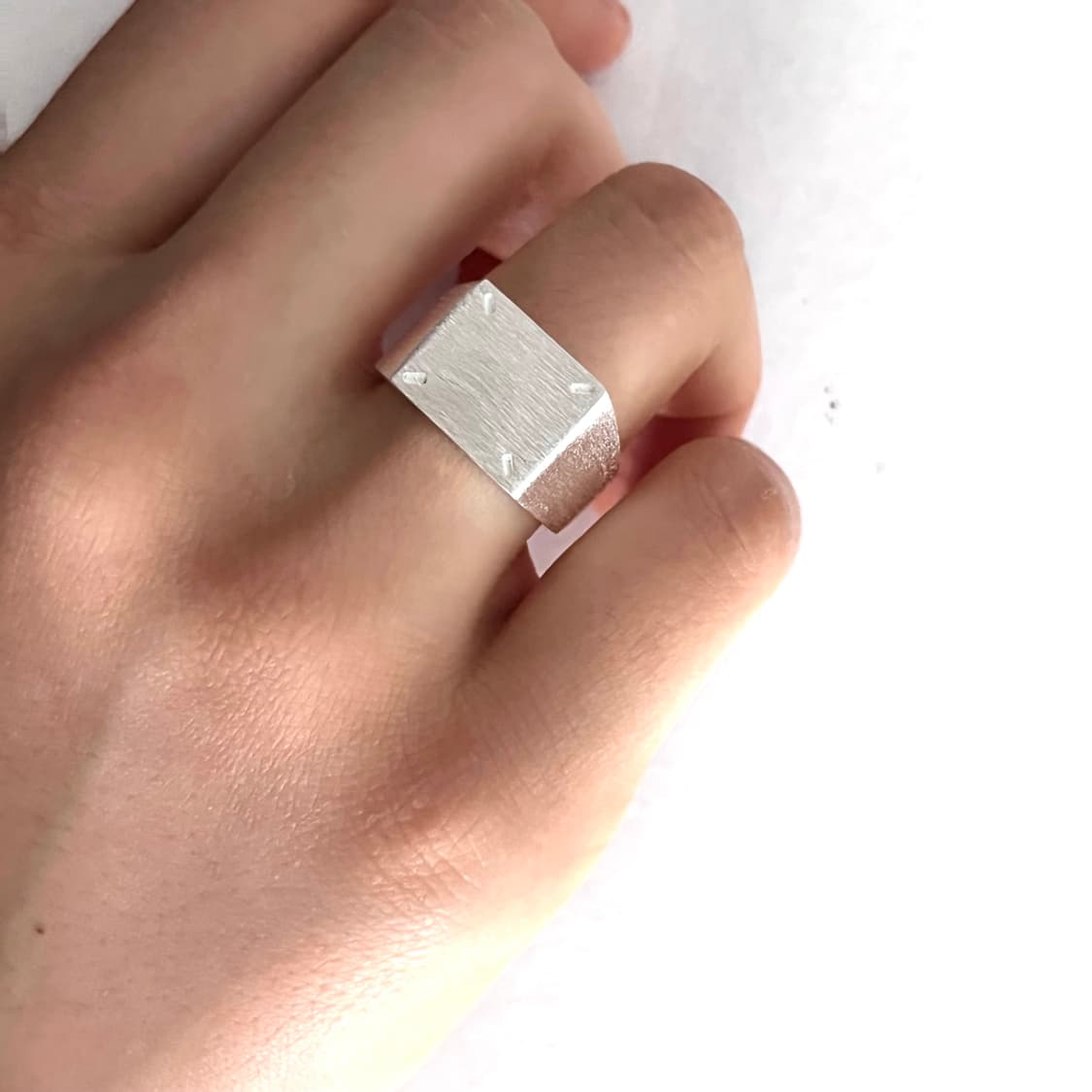 MM6 각인 매트 반지 상품이미지1