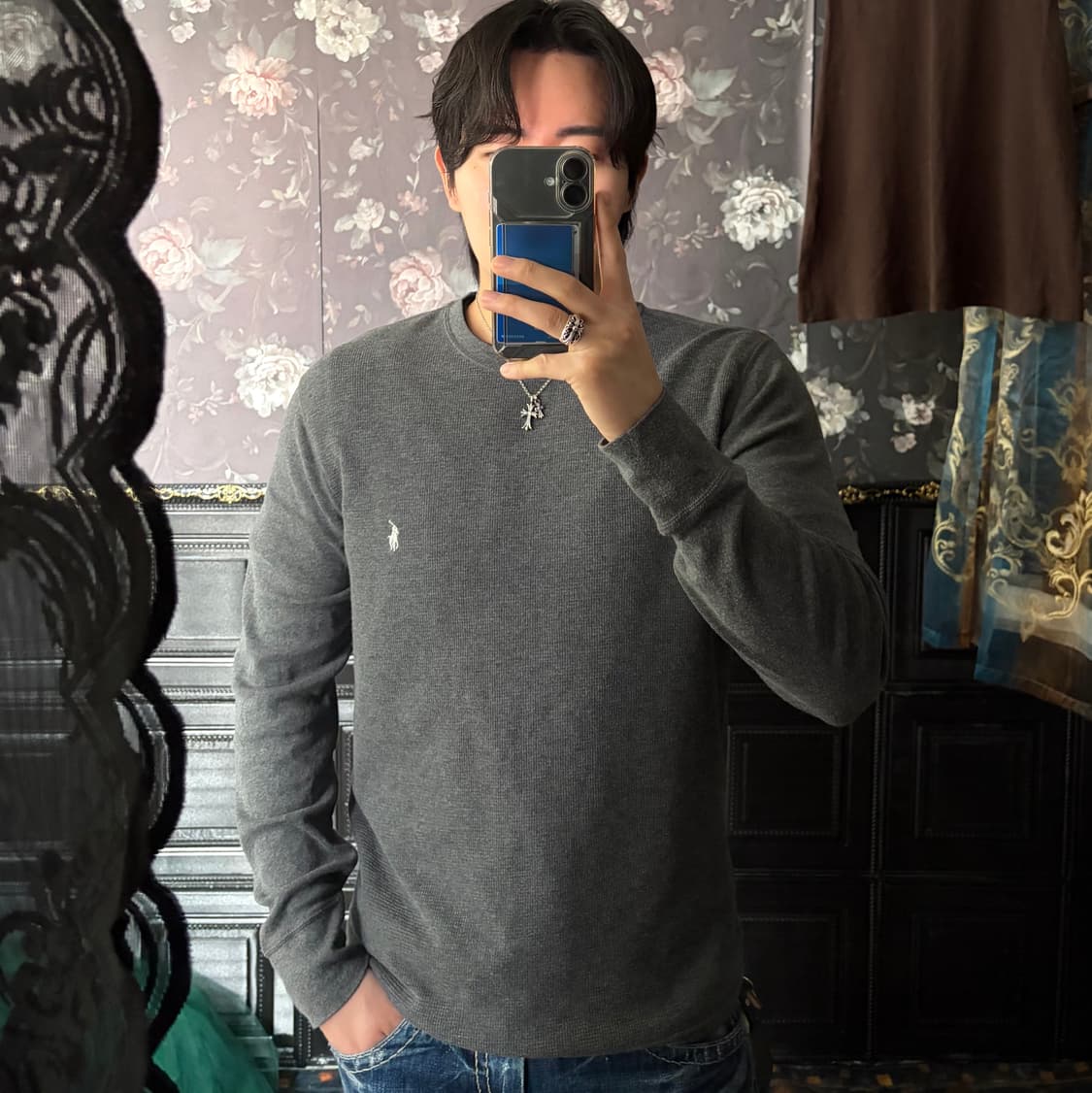 a159) 폴로랄프로렌 포니 와플 롱슬리브 상품이미지1