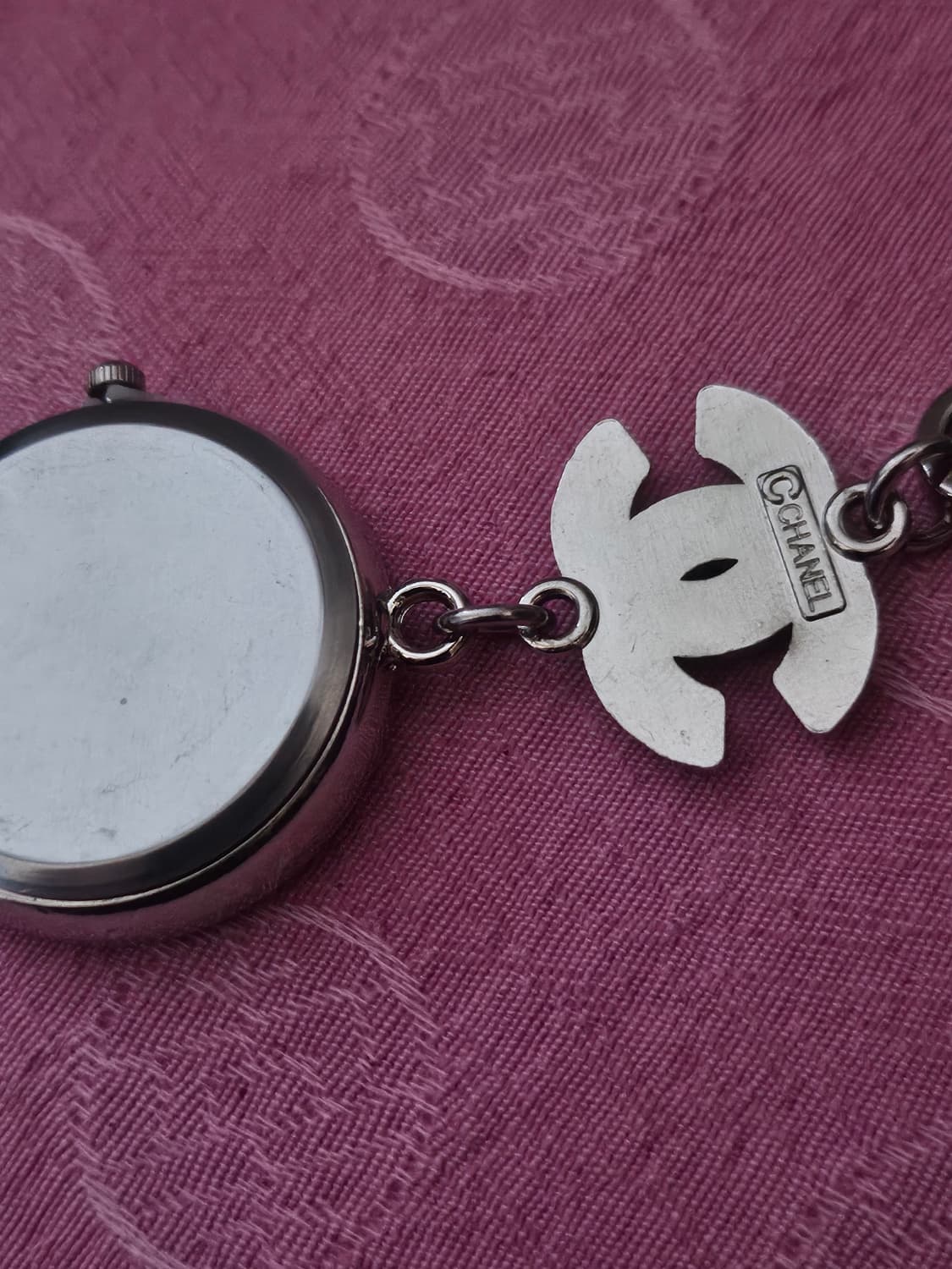 샤넬 정품 빈티지 업사이클링 시계 키링 상품이미지4
