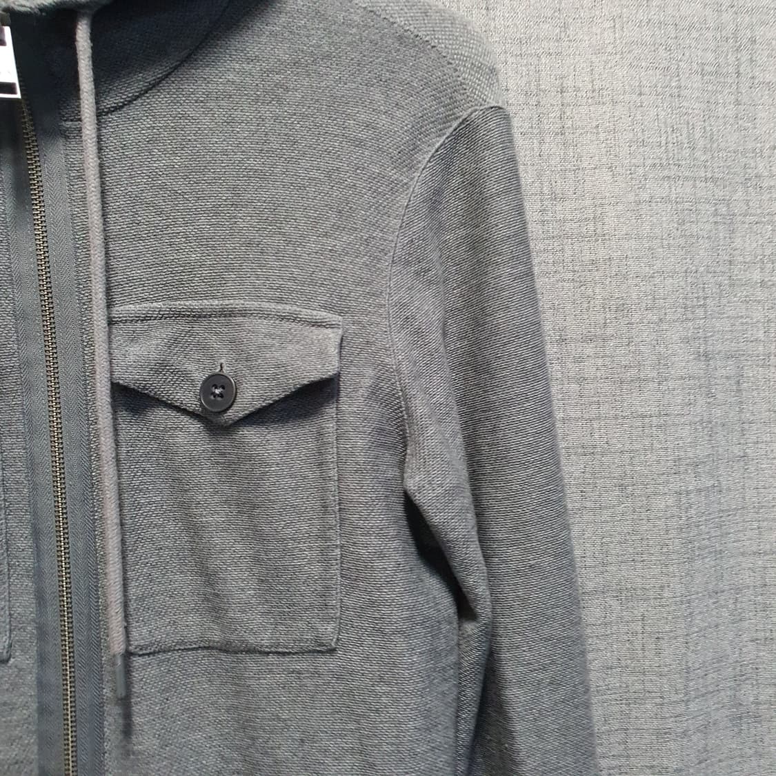 아르마니익스체인지  남성 포켓 레귤러핏 니트 후드집업  상품이미지3