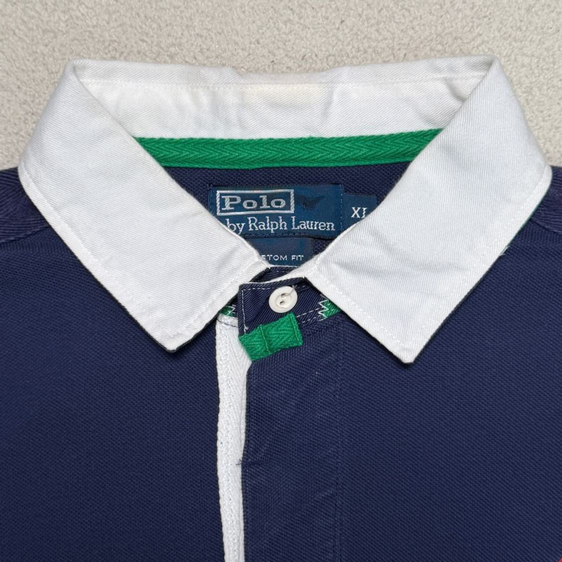 폴로 랄프로렌 빅포니 럭비 PK 카라 티셔츠 네이비 XL 상품이미지5