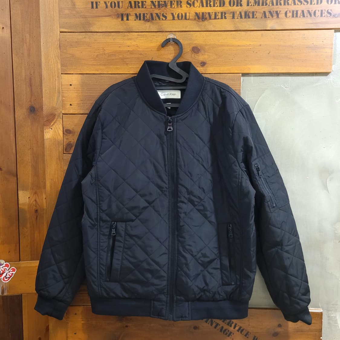 캘빈클라인 퀄팅 봄버자켓 M 상품이미지1