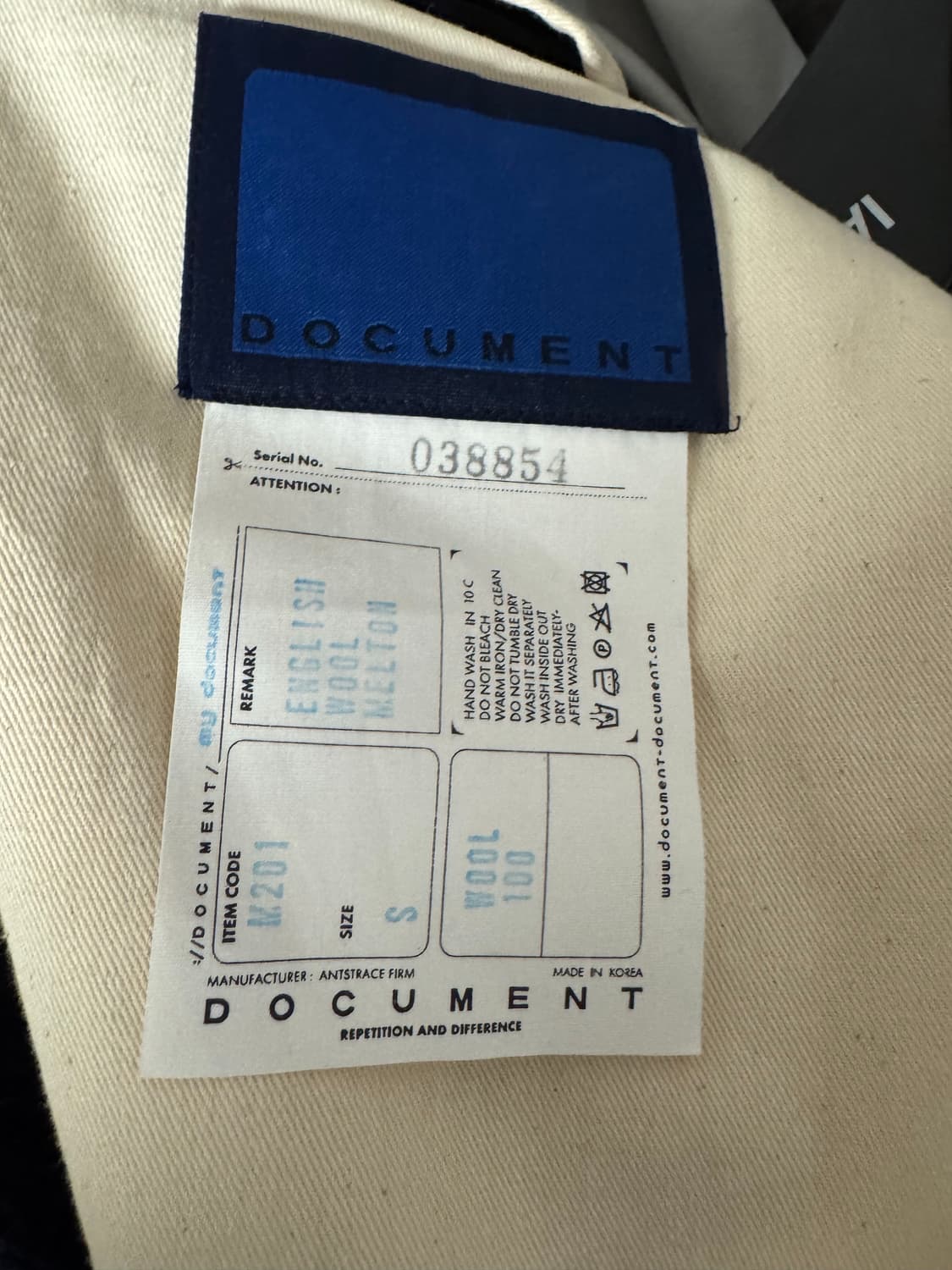 도큐먼트 빅 포켓 자켓 [SINGLE BREASTED BIG POCKET 상품이미지4