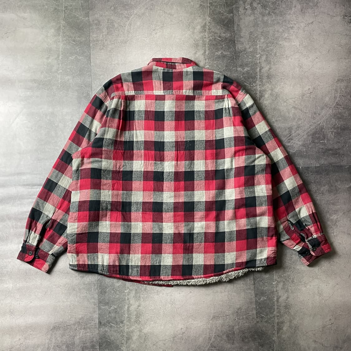 WRANGLER 랭글러 빈티지 셰르파안감 체크 플란넬 체크자켓 상품이미지7