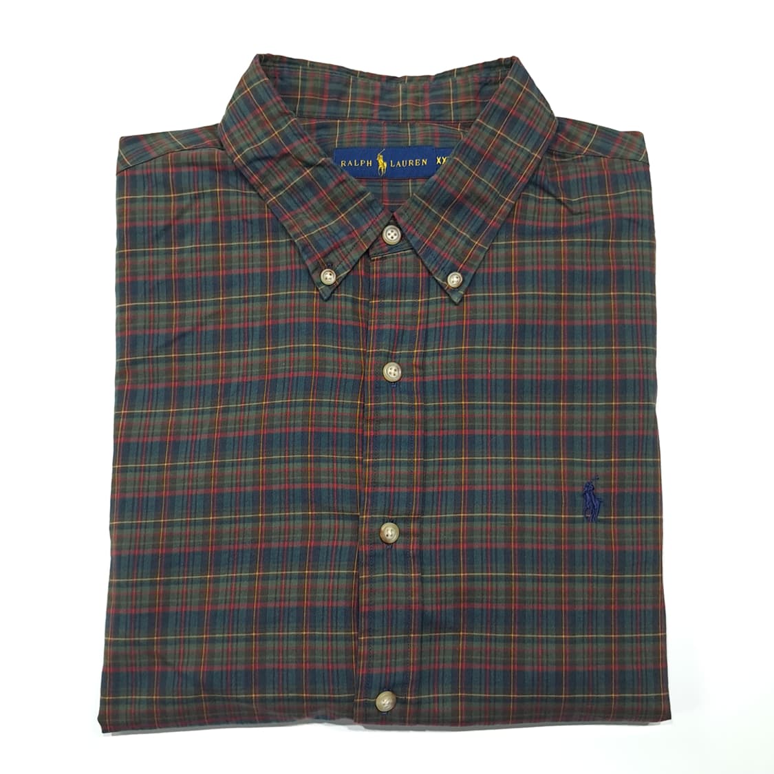 CK139 2XL 폴로 00s 블랙워치 스몰타탄체크 버튼다운 셔츠 남방 상품이미지7