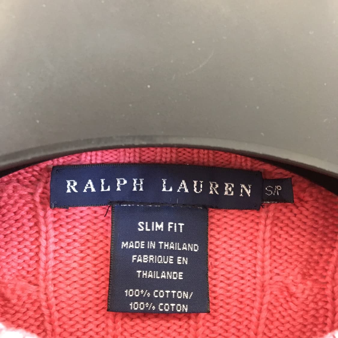 폴로 랄프로렌 케이블니트 90 핑크 국내판  상품이미지5