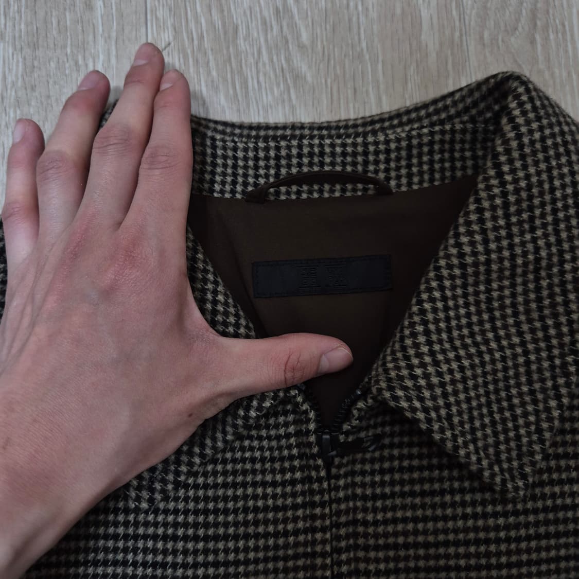 유니클로 남성 하운드투스 헤링본 블루종 자켓 XL(105) 상품이미지4