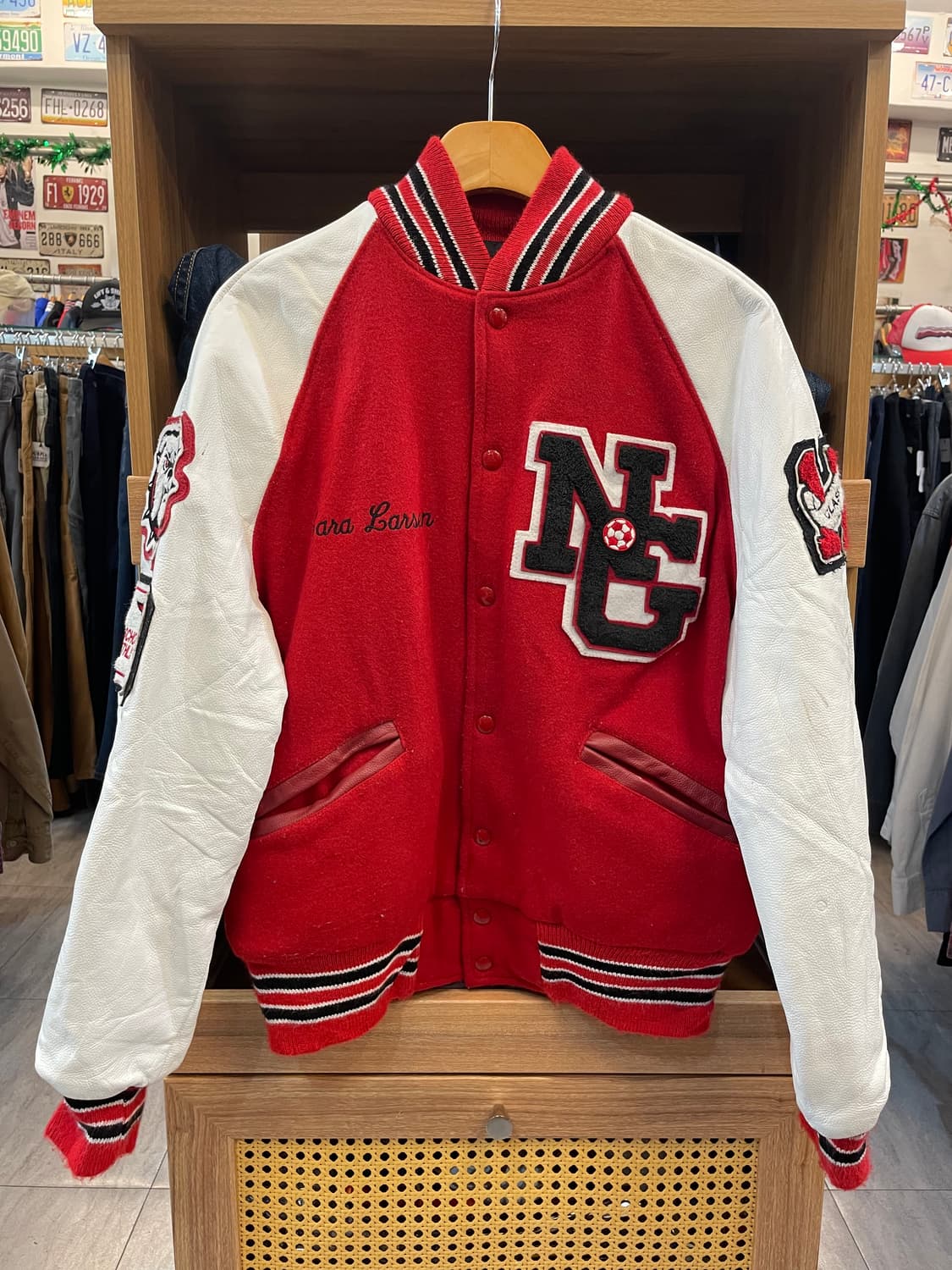 USA 빈티지 레더 바시티 자켓 B54 상품이미지1