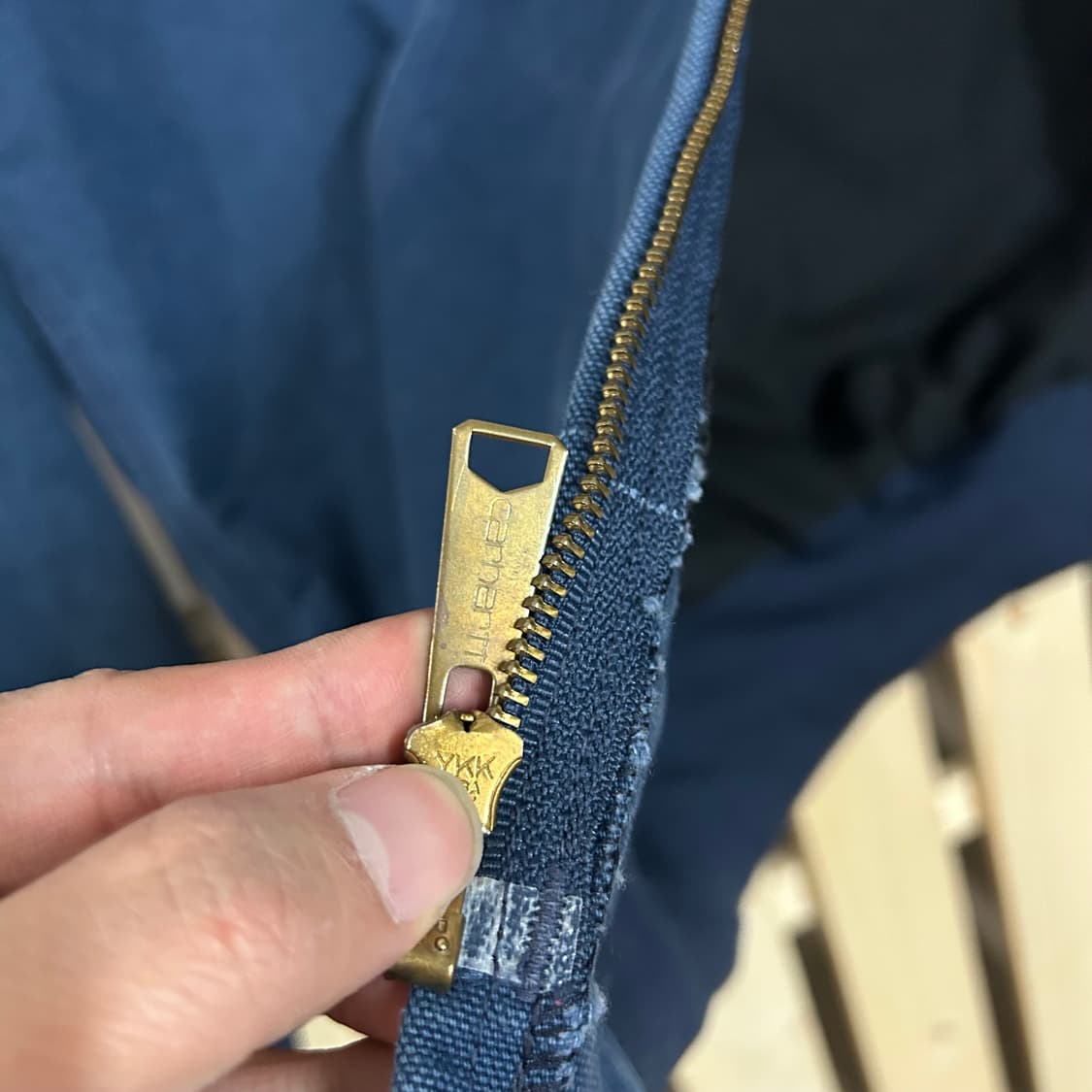 (M) 칼하트 J03NVY 데님 액티브 자켓  상품이미지6