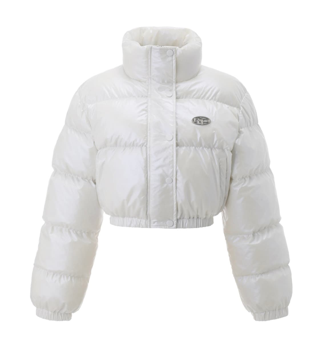 카키포인트 메탈 심볼 글로시 패디드 자켓 상품이미지1