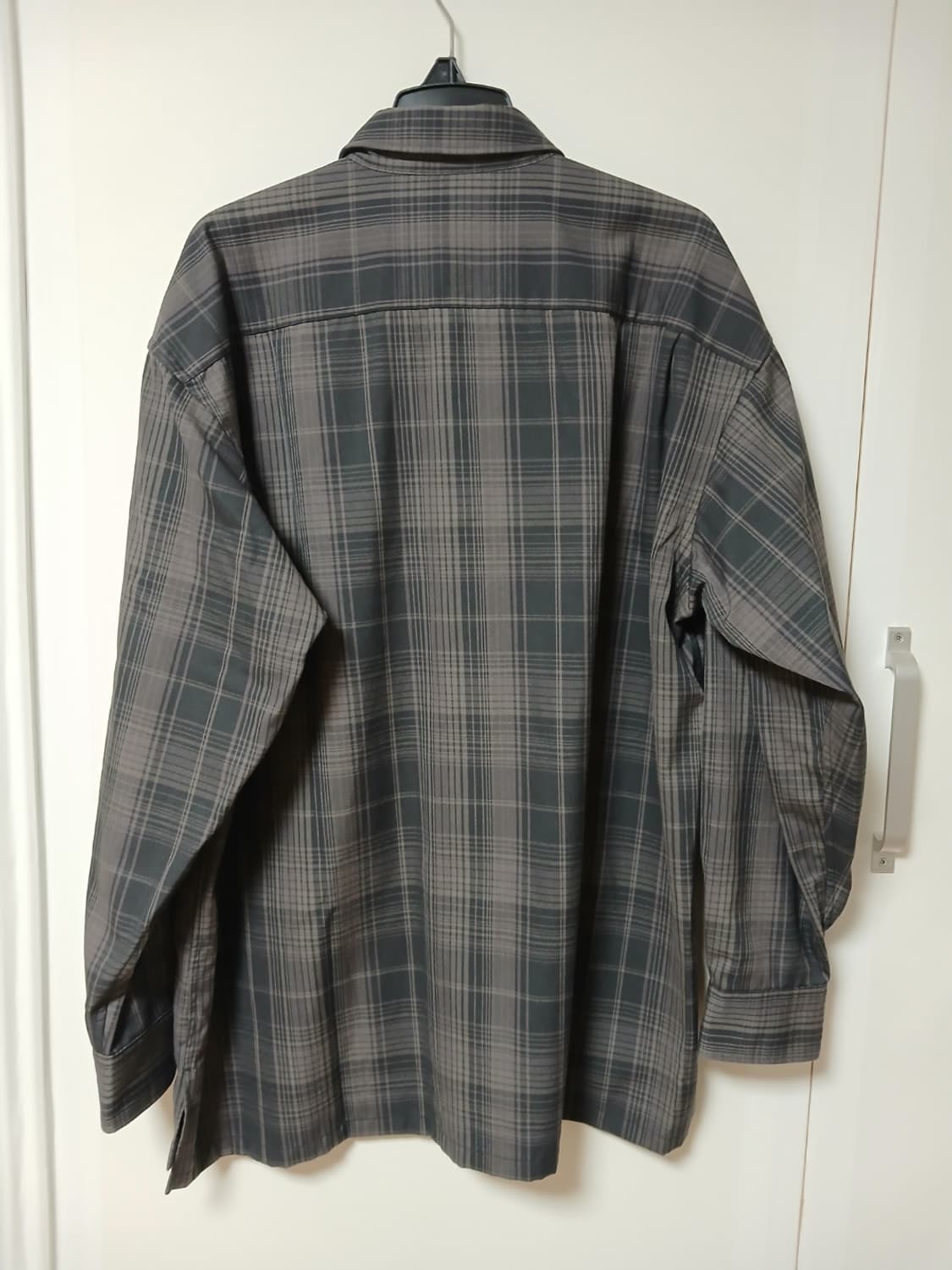 유니클로U 플란넬 오버사이즈 체크 셔츠 상품이미지2