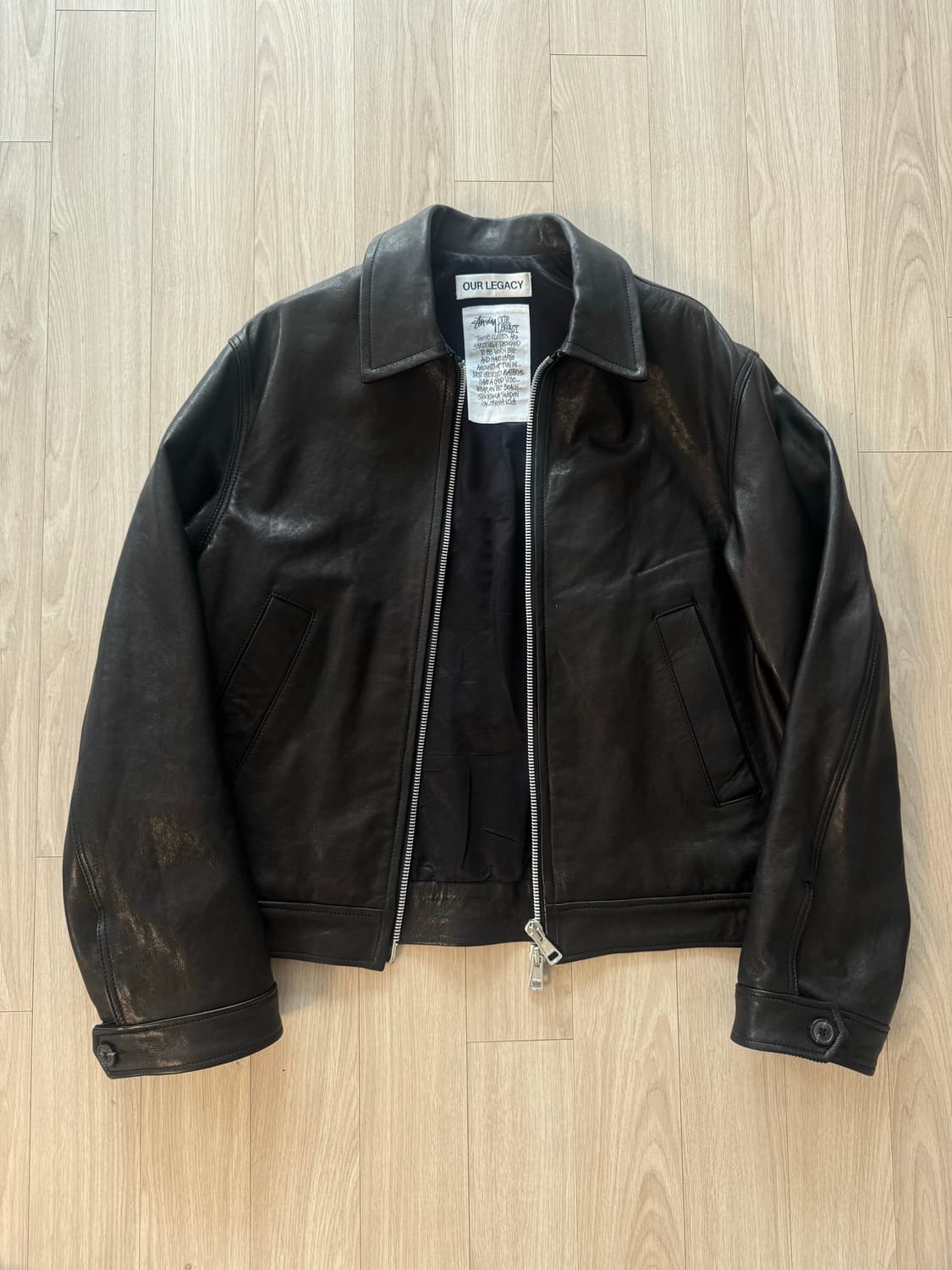 [M] 스투시 아워레가시 레더자켓 상품이미지2