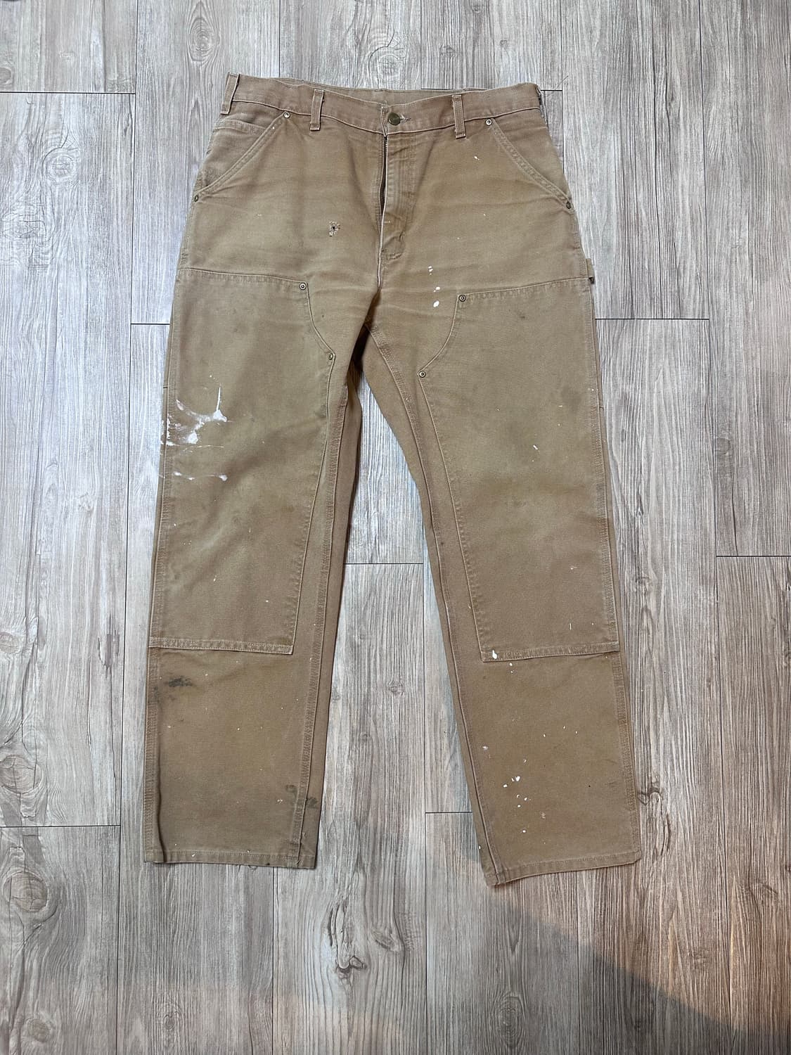 빈티지 칼하트 더블니 카펜터 팬츠 샌드 34 상품이미지1