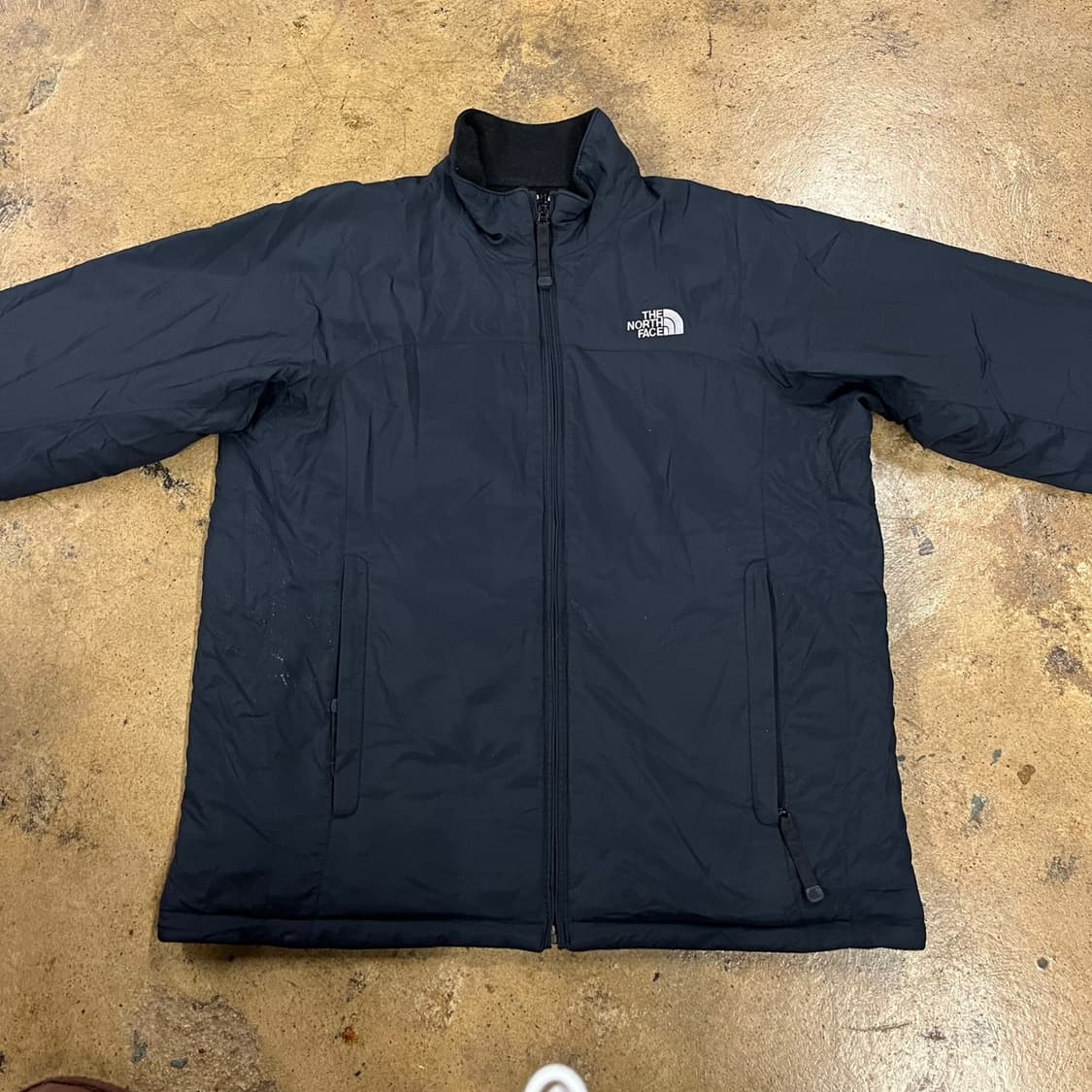 [정품/M] 노스페이스 블랙 플리스 바람막이 양면 집업 b10 상품이미지3