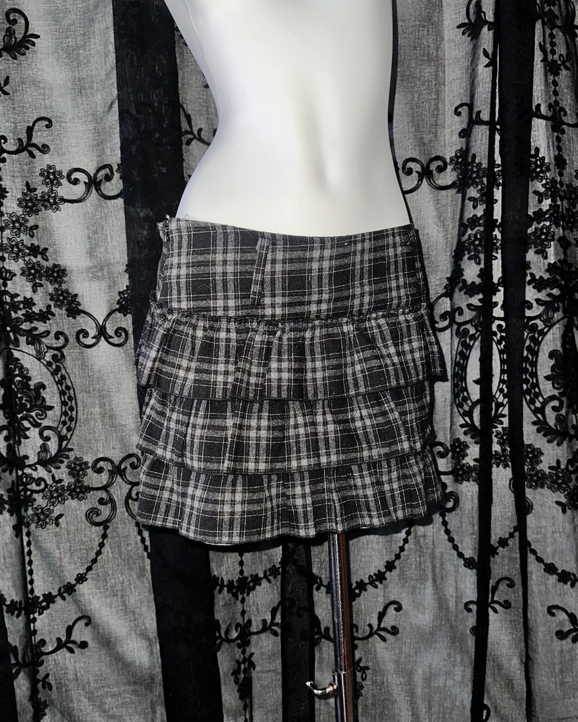 Cancan checkered skirt 상품이미지2